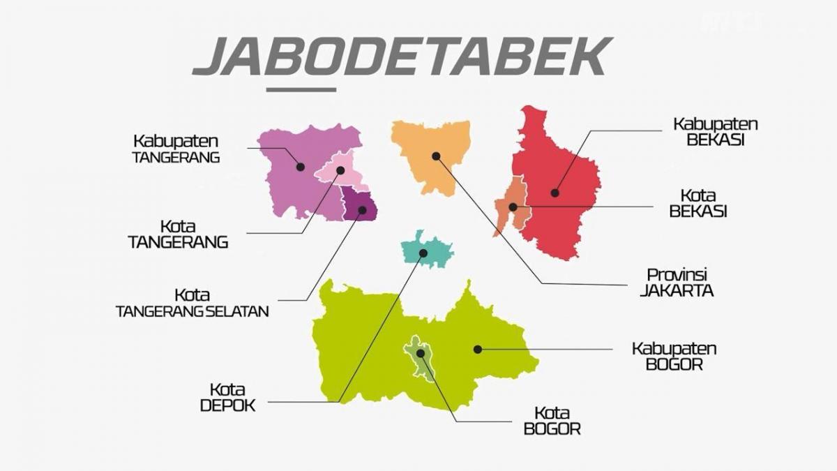 mapa de jabodetabek