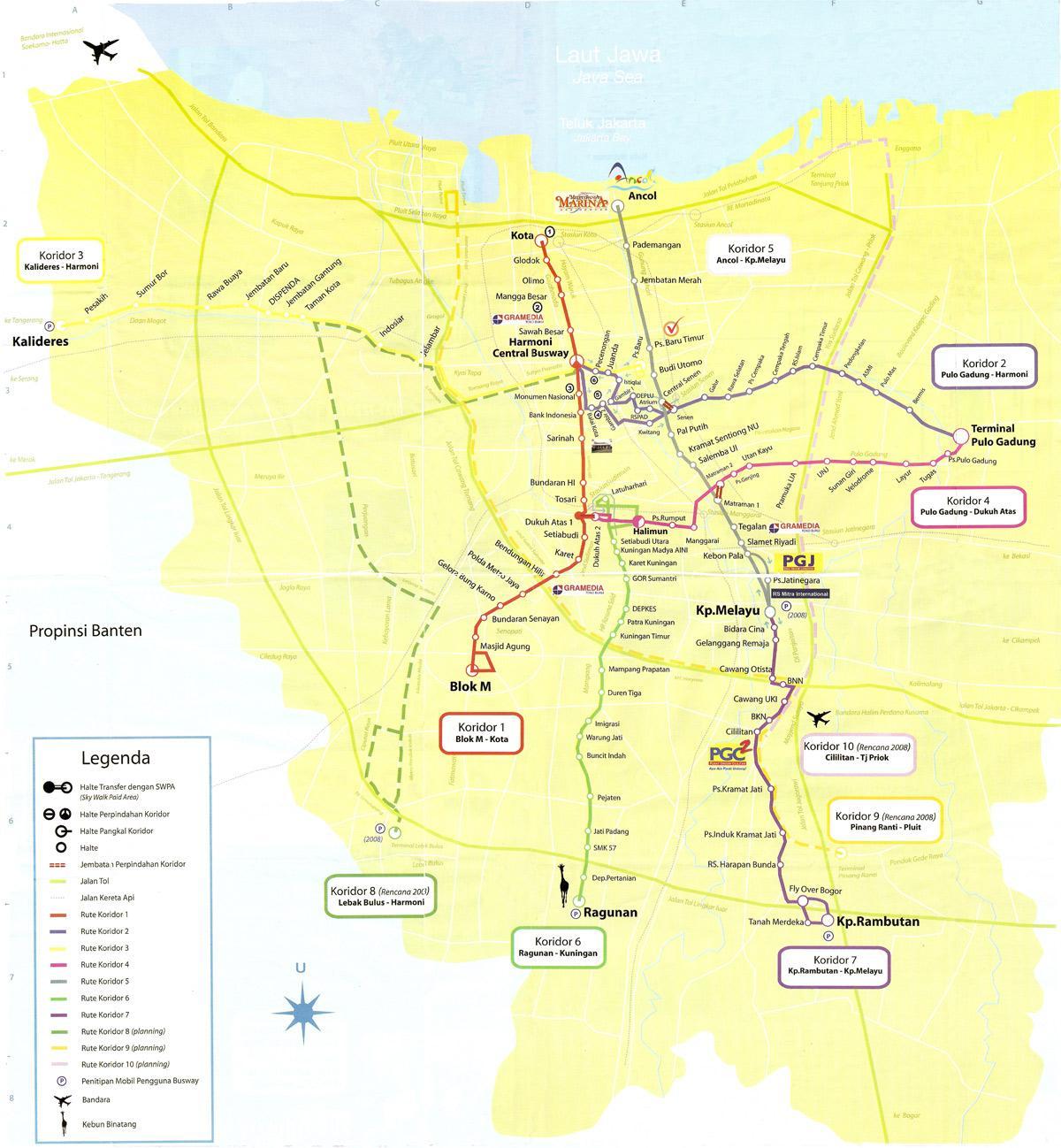 mapa de mapa de ancol Yakarta