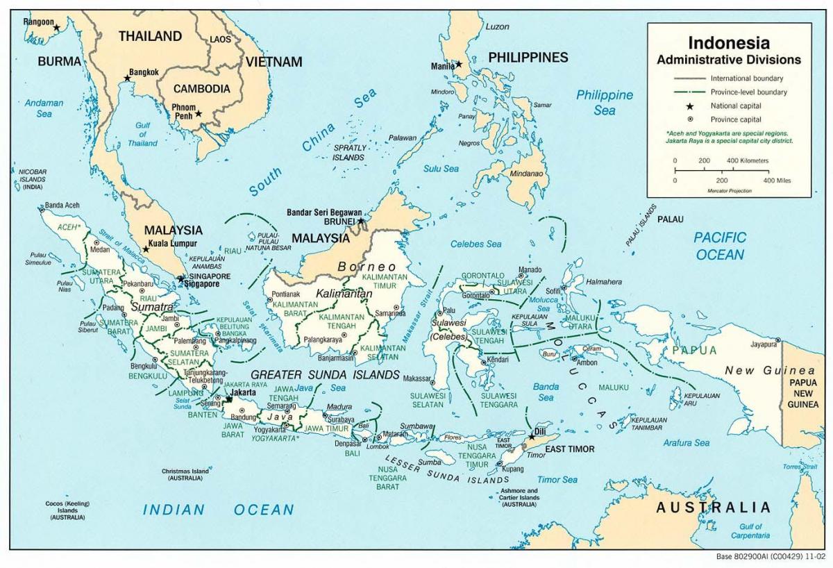 Yakarta, indonesia mapa del mundo