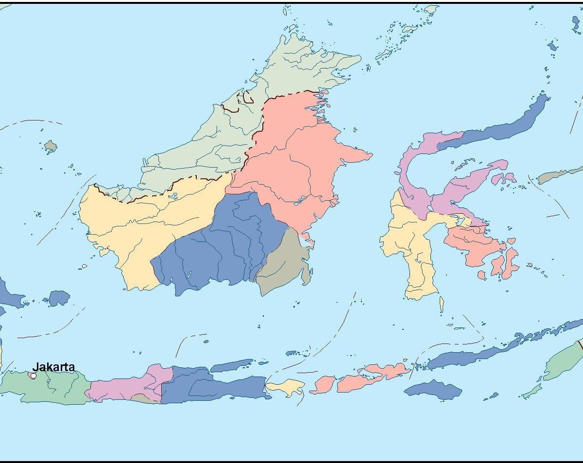 mapa de Yakarta mapa vectorial