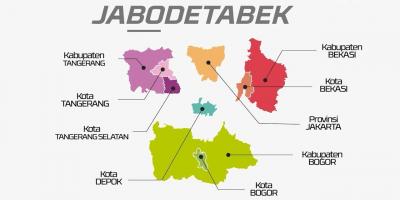 Mapa de jabodetabek