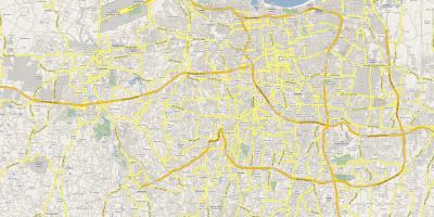 Mapa de Yakarta carretera