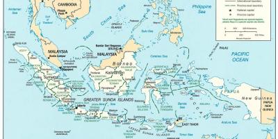 Yakarta, indonesia mapa del mundo