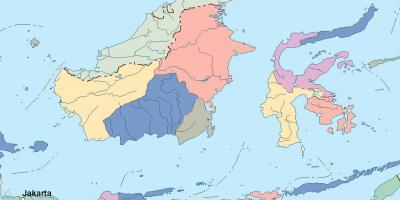 Mapa de Yakarta mapa vectorial