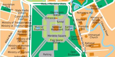 Mapa de la oficina de Yakarta