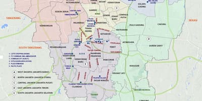 Ciudad Capital de indonesia mapa